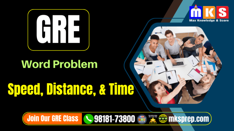 GRE Speed Distance and Time