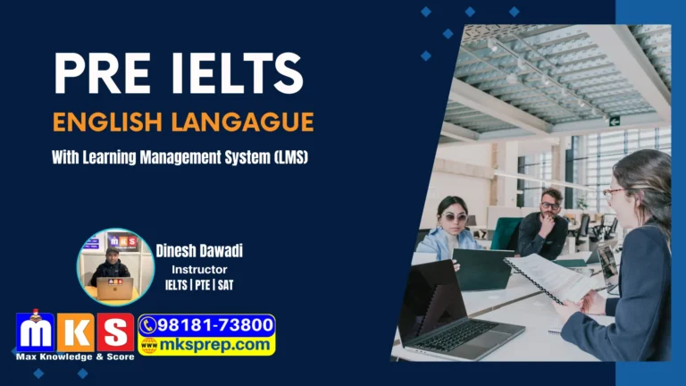 Pre-IELTS English language